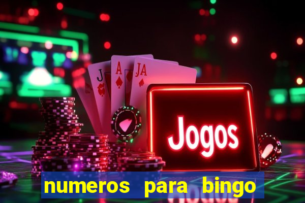 numeros para bingo de 1 a 90